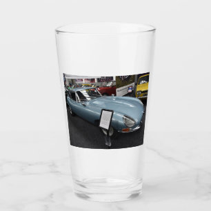 klassisk e-berömd jaguar glaskopp