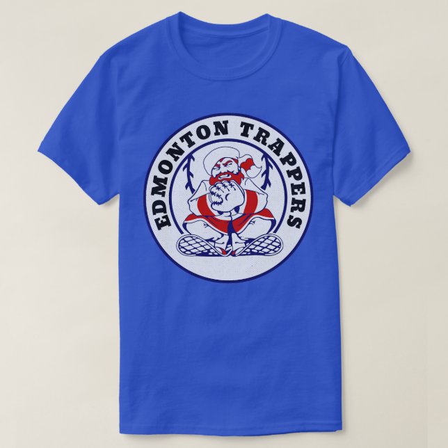 Klassisk Edmonton Trappers Baseball T Shirt (Design framsida)