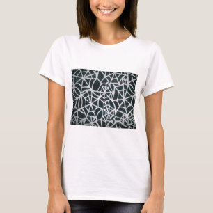 Klassisk elegance BeSnygg svart- och vit Webben ko T-shirt