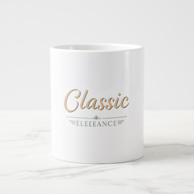 Klassisk elegance jumbo mugg (Framsidan)