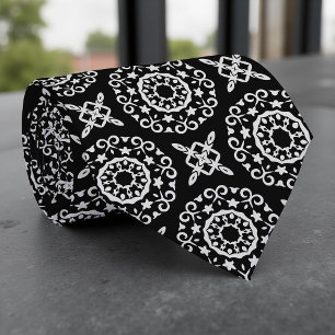 Klassisk Elegant Baroque Decorative Black and Whit Slips