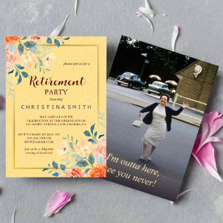 Klassisk Elegant Blommigt Vattenfärg Pension Party Inbjudningar