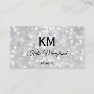 Klassisk Elegant Bokeh Glitter Glamor Visitkort