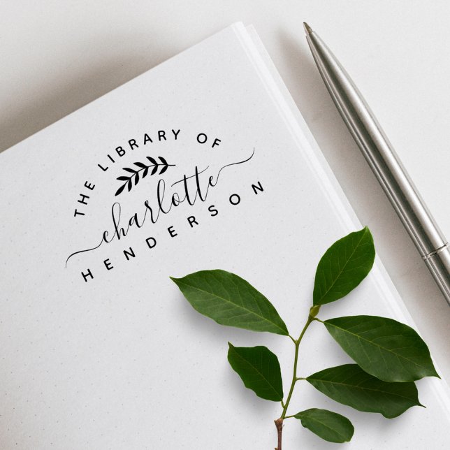 Klassisk Elegant botaniskt från Bibliotek i Bok Stämpel (Skapare uppladdad)