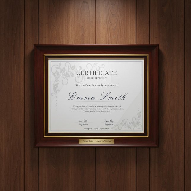 Klassisk Elegant Certifikat för Prestation Mall (Skapare uppladdad)