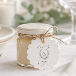 Klassisk elegant dum gås baby shower Gåvor Etiketter
