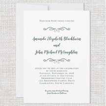 Klassisk Elegant Emerald Grönt White Formal Bröllo