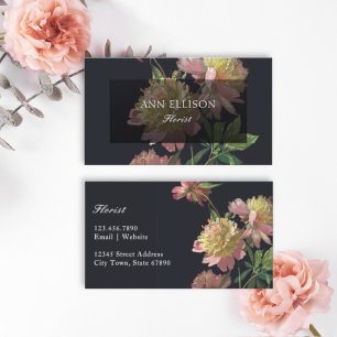 Klassisk Elegant Florist Visitkort
