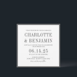 Klassisk Elegant Formell Black Gräns Ram Bröllop Inbjudningar<br><div class="desc">Klassisk Elegant Formal Black Gräns Ram Bröllop</div>