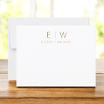 Klassisk Elegant Guld Modern Minimalistisk Tack<br><div class="desc">Uttryck tacksamhet mot stil när du använder vår klassiska Elegant Modern Minimalist Monogram - tack som du har kort. De här korten är noggrant designade och kombinerar sömlöst sofistikerad contemporary med minimalism, och skapar dem perfekten för att förmedla din uppskattning. De här tackkorten är utformade med precision och noggrannhet, och...</div>