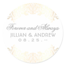 Klassisk Elegant Guld Monogram Favor Classic