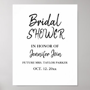Klassisk Elegant Koppar Bröllop Bröllopsdusch Skum Poster