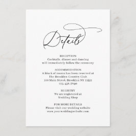 Klassisk Elegant Line Art-Blommigt Dusty Blue Bröl Tilläggskort