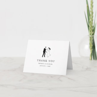 Klassisk Elegant Minimalistisk Handritad Tack Kort
