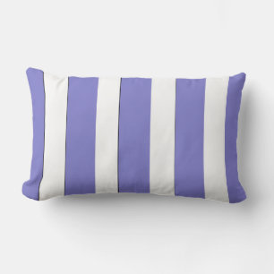 Klassisk Elegant Modern Blue and White Rand Lumbarkudde