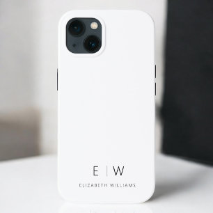 Klassisk Elegant Modern Minimalist Monogram Namn