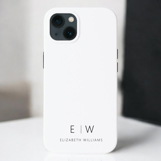 Klassisk Elegant Modern Minimalist Monogram Namn (Skapare uppladdad)