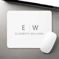 Klassisk Elegant Modern Minimalist Monogram Namn