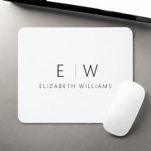 Klassisk Elegant Modern Minimalist Monogram Namn