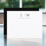 Klassisk Elegant Modern Minimalist-Tack<br><div class="desc">Uttryck tacksamhet mot stil när du använder vår klassiska Elegant Modern Minimalist Monogram - tack som du har kort. De här korten är noggrant designade och kombinerar sömlöst sofistikerad contemporary med minimalism, och skapar dem perfekten för att förmedla din uppskattning. De här tackkorten är utformade med precision och noggrannhet, och...</div>