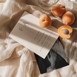 Klassisk Elegant Neutralt Ampersand Monogram Bröll Spara Datumet