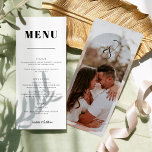 Klassisk Elegant Photo Bröllop-meny Meny<br><div class="desc">Klassisk Elegant Photo Bröllop-meny</div>