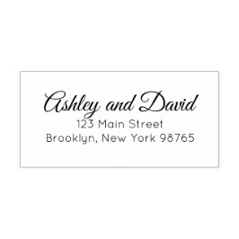 Klassisk Elegant Returadress  frimärke Stämpel