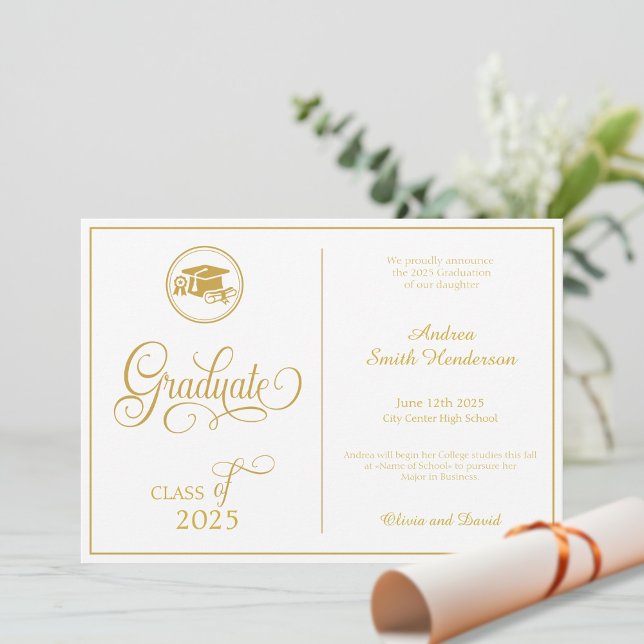 Klassisk Elegant, skript utan foto Studenten Meddelande (Skapare uppladdad)