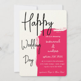 Klassisk Elegant Skriptbröllopsinbjudan Inbjudningar