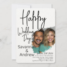 Klassisk Elegant Skriptbröllopsinbjudan