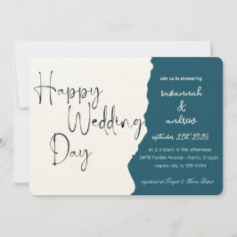 Klassisk Elegant Skriptbröllopsinbjudan Inbjudningar