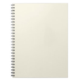 Klassisk Elfenben Enfärgad Minimalistisk Anteckningsbok