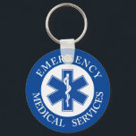 Klassisk EMT EMS Sjukvårdare-symbol Nyckelring<br><div class="desc">En klassisk EMT/EMS sjukvårdare-nyckelkedja.</div>