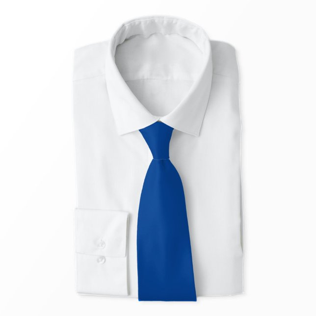 Klassisk enfärgad Royalblå Elegant Monokrom Slips (This solid royal blue tie is classic, elegant and fashion-forward. Great for grooms/wedding parties.)