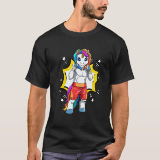 Klassisk enhörning karate taekwondo MMA judo T Shirt