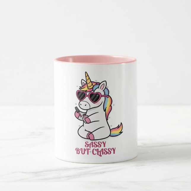 Klassisk enhörningsmanikyr – Sassy Mood Mugg (Center)