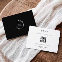 Klassisk Enkel Elegant Modern Bröllops QR-kod