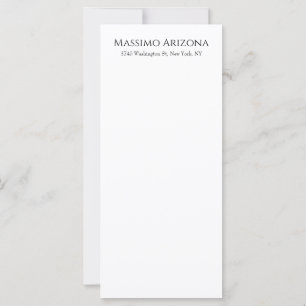 Klassisk Enkel Elegant Svart & Vit Minimalistisk