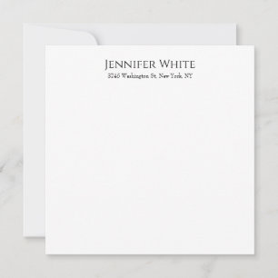 Klassisk Enkel Elegant Svart & Vit Minimalistisk