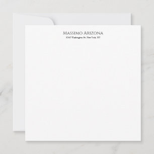 Klassisk Enkel Elegant Svart & Vit Minimalistisk