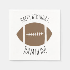 Klassisk enkel fotboll Grattis på födelsedagen Pappersservett