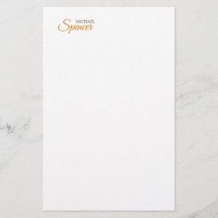 Klassisk enkel, ren Professionell Namn Brevpapper