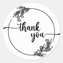 Klassisk etikett för tack