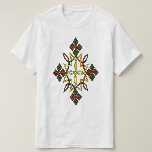 Klassisk etiopisk Kor White T-Shirt (Design framsida)