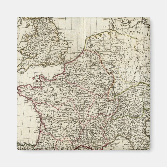 Klassisk europeisk Karta Magnet (Framsidan)