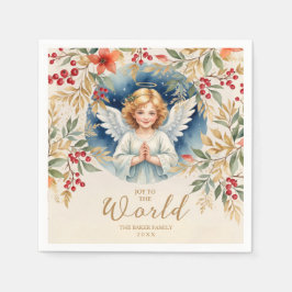 Klassisk exquisite jul Victorian Angel Julafton Pappersservett