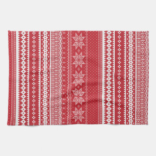 Klassisk Fair Isle kökshandduk