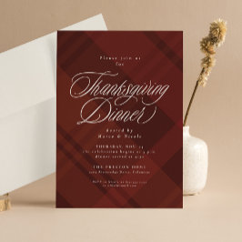 Klassisk fallskärm, Thanksgiving Middag Inbjudningar
