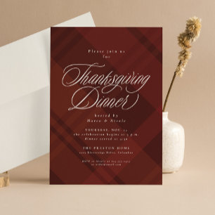 Klassisk fallskärm, Thanksgiving Middag Inbjudningar