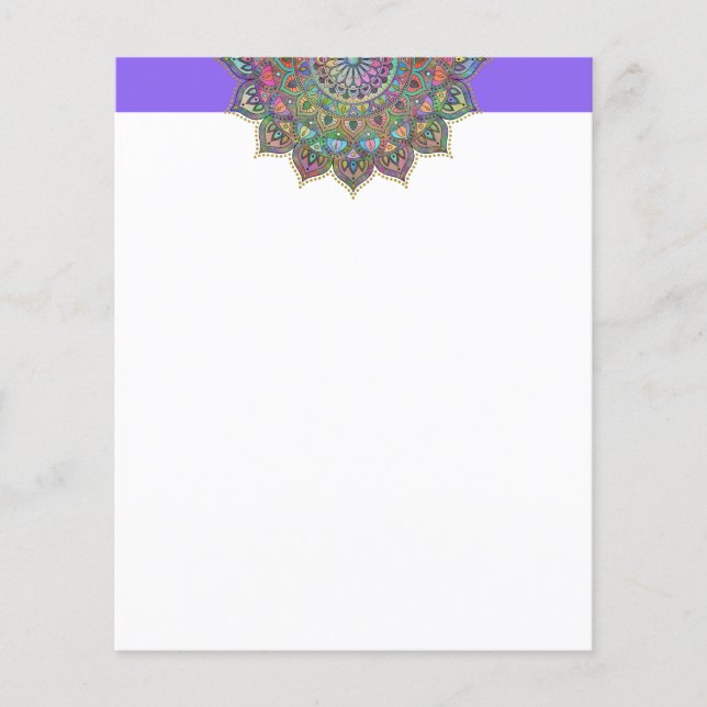 Klassisk färgrik mandala i indisk stil 1 (Framsida)